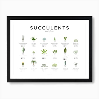 House Plants Guide Landscape Art Print