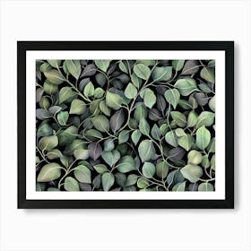 Eucalyptus Leaves Painting Art Print