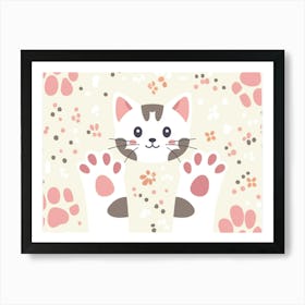 Cat Paws 6 Art Print