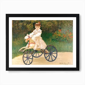 Jean Monet On His Hobby Horse, Claude Monet Art Print