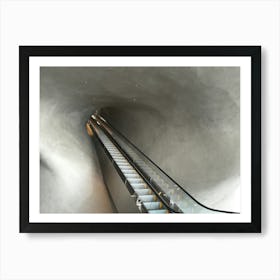 Museum stairs, LA Art Print