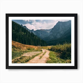 Autumn Mountain Valley Art Print