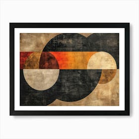 Abstract Circles 1 Art Print