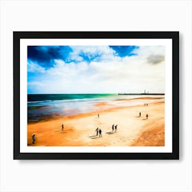 School Trip To Whitby Art Print