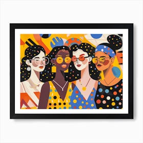 Women In Glasses 4 Art Print