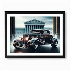 Hot Rod vintage car 6 Art Print