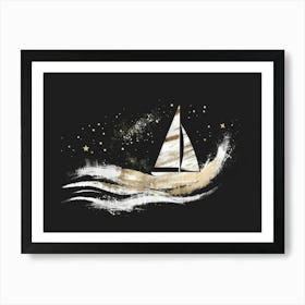 Sailboat In The Sky Art Print