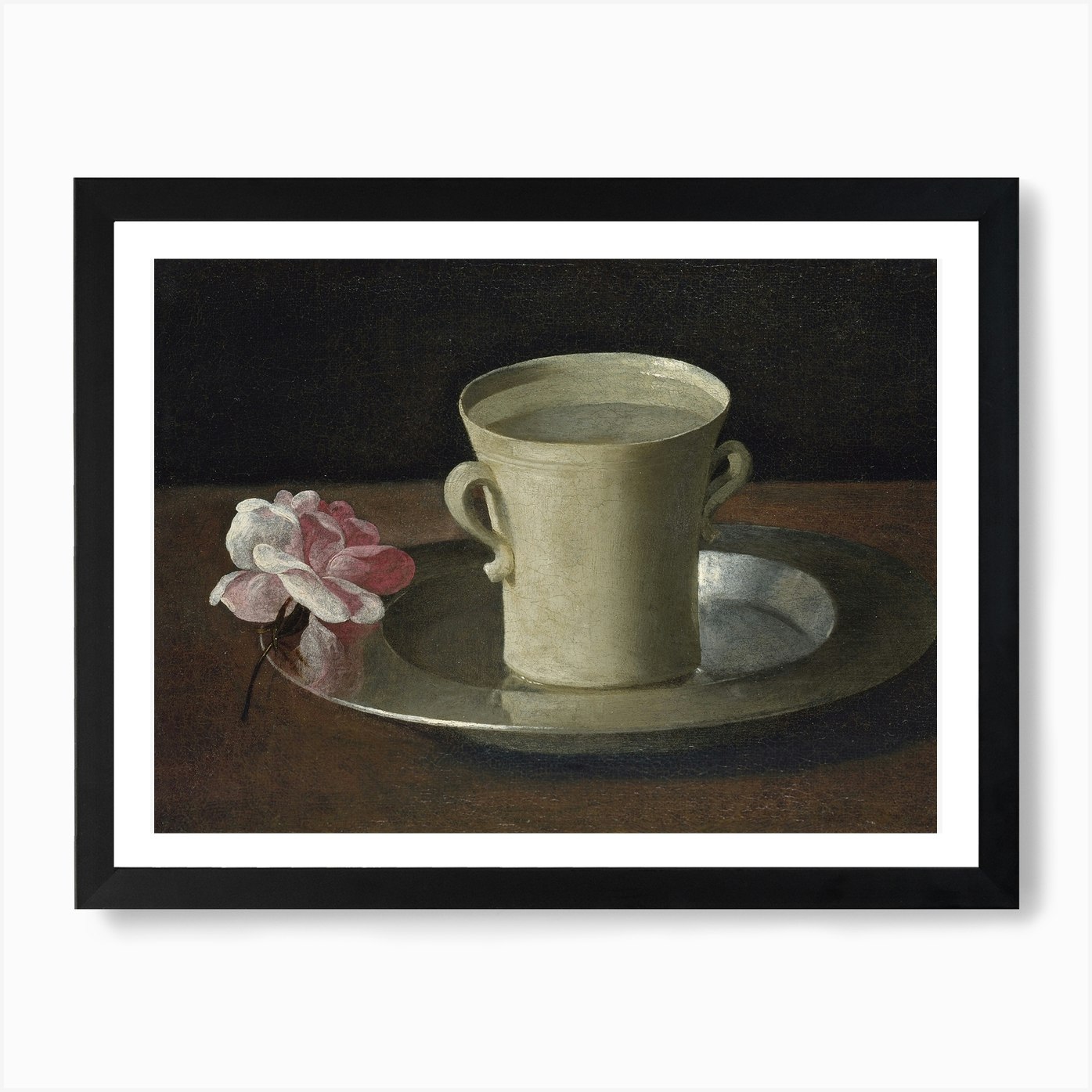 A Cup Of Water And A Rose Francisco De Zurbaran Art Print By The National Gallery Fy