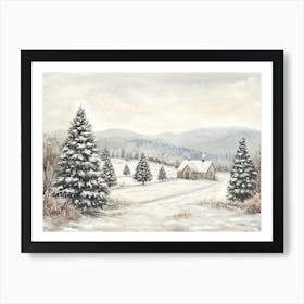 Winter Landscape Art Print