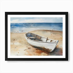 Boat On The Beach Art Print