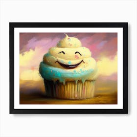 Happy Cupcake Art Print