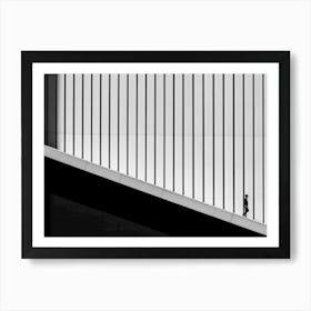 Man On A Stairway Art Print