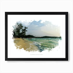 Long Set Beach, Koh Rong, Cambodia Art Print