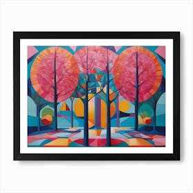 Abstract Of Trees Art Print