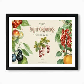 Vintage Illustration Of Fruit Grower S, John Wright Art Print