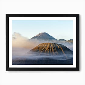 Morning light at the volcano Art Print