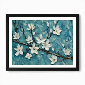 Magnolia Blossoms 4 Art Print