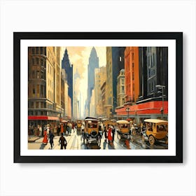 New York City Street Scene 2 Art Print