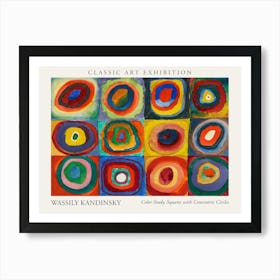 Color Study, Squares With Concentric Circles, Wassily Kandinsky Poster Art Print