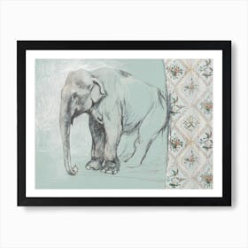 Wallpaper Elephant Art Print