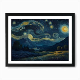 Starry Night 1 Art Print