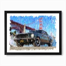 Mustang in San Francisco Art Print