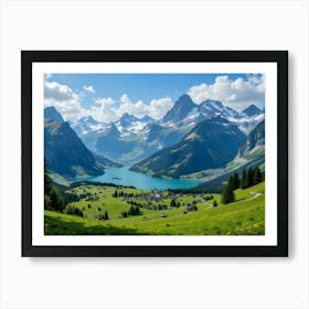 High-Altitude Landscape Art Print