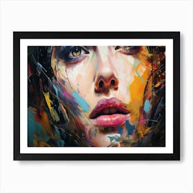 Woman'S Face 5 Art Print