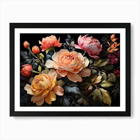 Default A Stunning Watercolor Painting Of Vibrant Flowers And 0 (3) (1) Art Print