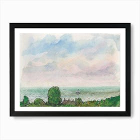 The Channel From Kingsdown 1st June 2024 Art Print