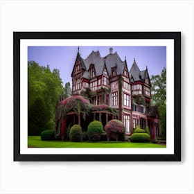 Gothic Mansion Art Print