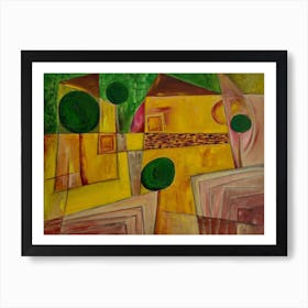 Living Room Wall Art, Hot Summer Day  Art Print