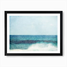 Waves Crashing On The Beach Art Print