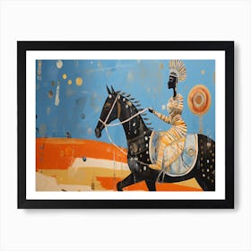 Egyptian Woman On Horseback Art Print