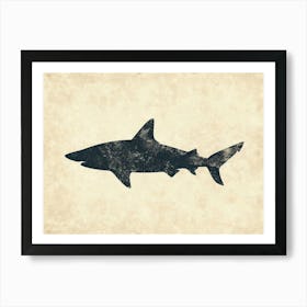 Dogfish Shark Silhouette 7 Art Print