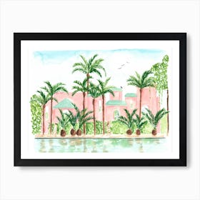 Pink Hotel Art Print