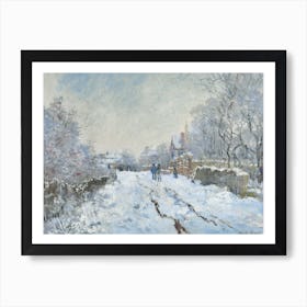 Snow Scene At Argenteuil, Claude Monet Art Print