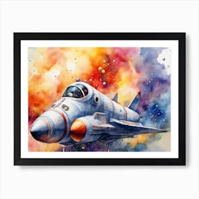 Rocket Ship (Water) Art Print