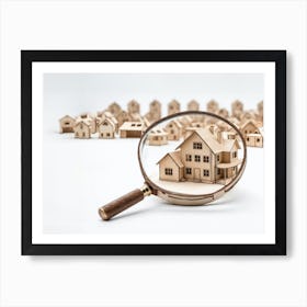 Magnifying Glass home search Art Print