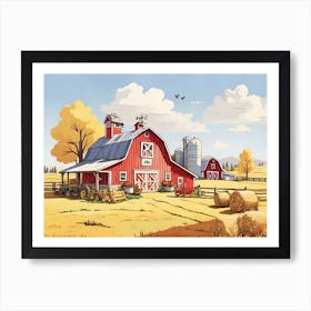 A Peaceful Life In The Countryside Art Print
