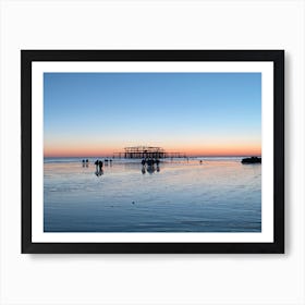 Brighton West Pier At Sunset Art Print