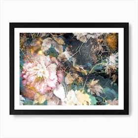 Flower Art Illustration In A Painting Style 38 Art Print