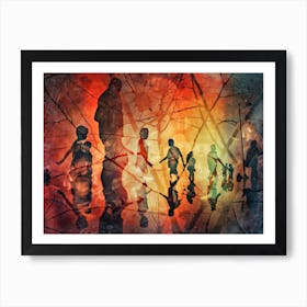 Silhouettes Study Art Print