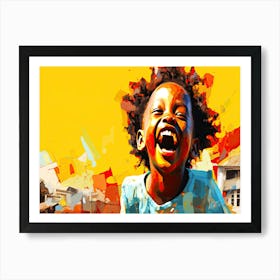 Happy Child - Laughing Child Art Print