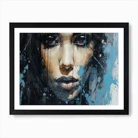 Woman'S Face 13 Art Print