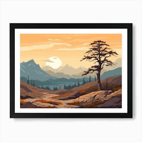 Landscape Painting 4 Art Print