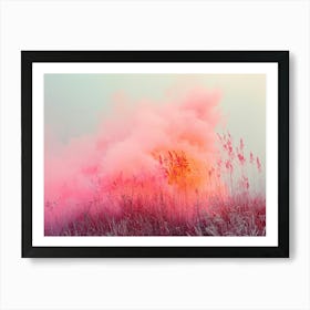 Pink Smoke Art Print