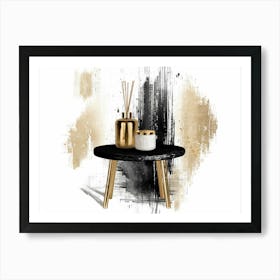 Gold And Black 88 Art Print