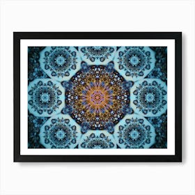 Blue Star The Spots Are Small Art Print