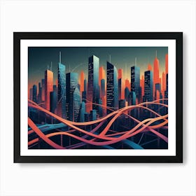 Cityscape 9 Art Print